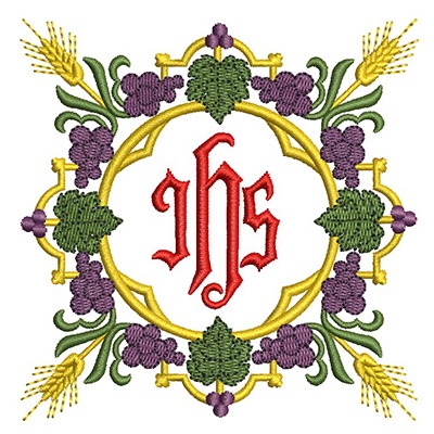 Matriz de matriz Matriz De Bordado Jhs Trigos E Uvas